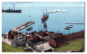 Porto di Castelnuovo - Herceg Novi - Černá Hora - přístav (pohled)