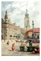 Písek - Grégrovo náměstí (pohled)
