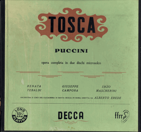 2LP - Renata Tebaldi, Giuseppe Campora, Enzo Mascherini, Alberto Erede, Giacomo Puccini – ...