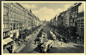 Praha - Václavské náměstí (pohled)