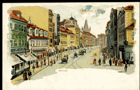Pozdrav z Prahy - Praha, Příkopy (pohled)