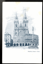 Praha - Kostel v Týně (pohled)
