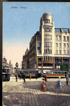 Praha - Příkopy - tramvaj (pohled)