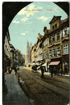 Praha - Malá Strana - Mostecká ulice - povoz, kočár (pohled)