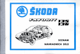 Seznam náhradních dílů Škoda Favorit 135 , 136