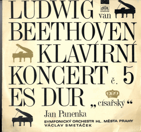 LP - Ludwig Van Beethoven - Klavírní koncert č. 5 ES Dur - Jan Panenka