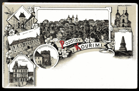 Pozdrav z Kouřimi - Kouřim (pohled)