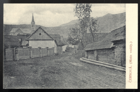 Černová - místo vraždy (pohled)