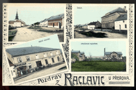 Pozdrav z Raclavic u Přerova - Radslavice (pohled)