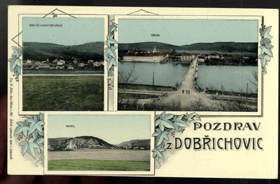 Pozdrav z Dobřichovic - Dobřichovice (pohled)