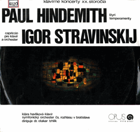 LP - Paul Hindemith - Igor Stravinskij - Klavírne koncerty XX. storočia
