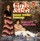 SP - Cindy & Bert - Immer wieder sonntags, Souvenirs einer Liebe