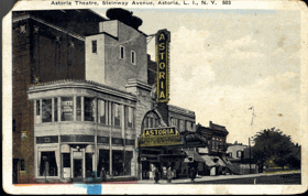 Astoria Theatre, Steinway Avenue, New York (pohled)