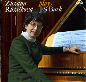 LP - Plays J. S. Bach -  Zuzana Růžičková Cembalo
