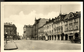 Rumburk - náměstí Dr. E. Beneše (pohled)