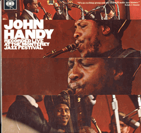 LP - John Handy – Recorded Live At The Monterey Jazz Festival