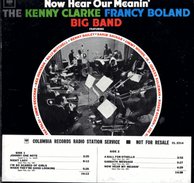 LP - The Kenny Clarke Francy Boland Big Band ‎– Now Hear Our Meanin'