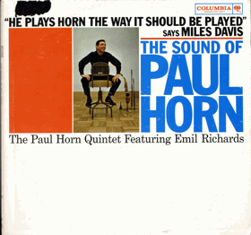 LP -  The Paul Horn Quintet Featuring Emil Richards ‎– The Sound Of Paul Horn