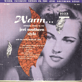 EP - Jeri Southern With The Dave Barbour Trio – Warm Intimate Songs In The Jeri Southern Style