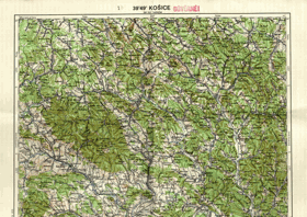 Mapa - Košice (39°49°) - 1:200.000