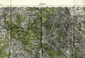 Mapa - Polička (4156) 1:75.000