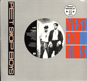 LP - POUZE OBAL ! - Pet Shop Boys - West End Girls -  POUZE OBAL !