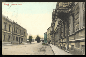 Písek - Husova ulice (pohled)