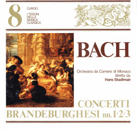 LP - Bach - Hans Stadlmair - Orchestra Da Camera Di Monaco – Concerti Brandeburghesi No. 1, 2, 3