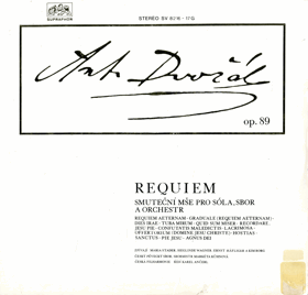 LP - Antonín Dvořák op. 89 - Requiem