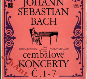3LP - Johann Sebastian Bach - Cembalové koncerty č.1-7