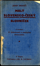 Malý slovensko-český slovníček