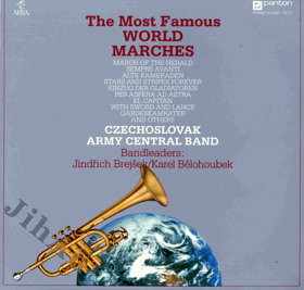 LP - The Most Famous World Marches - Czechoslovak Central Band