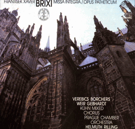 LP - František Xaver Brixi - Verebics, Borchers, Weir, Gebhardt, Kühn Mixed Chorus, Prague ...