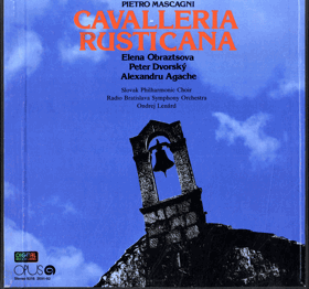 2LP - Pietro Mascagni - Elena Obraztsova, Peter Dvorský, Alexandru Agache, Slovak Philharmonic ...