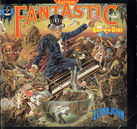LP - Elton John ‎– Captain Fantastic And The Brown Dirt Cowboy