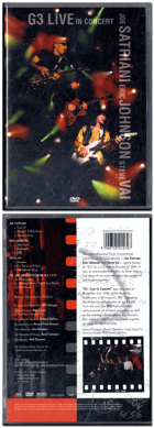 DVD -  G3 - Live in Concert von Joe Satriani-Eric Johnson,Steve Vai,Joe Satriani