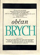 Filmový plakát - Občan Brych