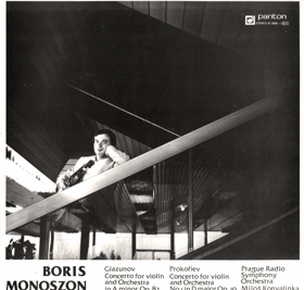 LP - Boris Monoszon - Glazunov - Prokofiev - Prague Radio Symphony Orchestra, Miloš Konvalinka ...