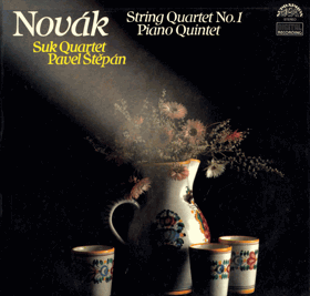 LP - Novák - Suk Quartet - String Quartet No. 1 - Piano Quintet