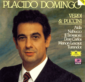 LP - Placido Domingo - Verdi a Puccini