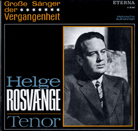 LP - Helge Rosvaenge - Tenor