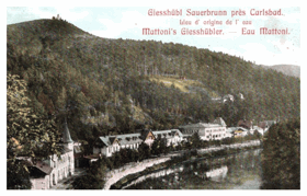 Giesshübl - Sauerbrunn pres Carlsbad - Kyselka - Eau Mattoni (pohled)