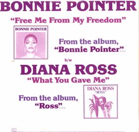 LP - Diana Ross - Bonnie Pointer – What You Gave Me - Free Me From My Freedom