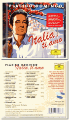 CD - Placido Domingo – Italia Ti Amo