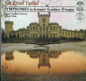 LP - Jan Křtitel Vaňhal - Prague Chamber Orchestra · Oldřich Vlček – Symphonies In A Major ...