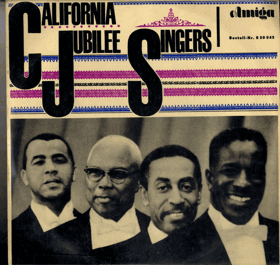 LP - California Jubilee Singers – California Jubilee Singers