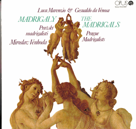LP - Pražskí madrigalisti, Miroslav Venhoda - Luca Marenzio - Gesualdo Da Venosa – Madrigaly - ...
