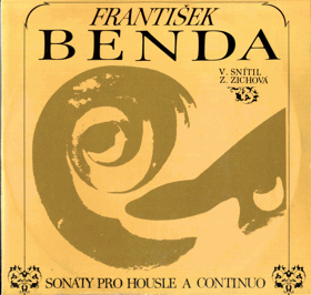 LP - František Benda - Sonáty pro housle a continuo