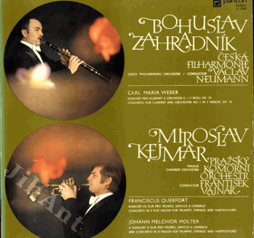 LP - Bohuslav Zahradník, klarinet - Miroslav Kejmar, trumpeta