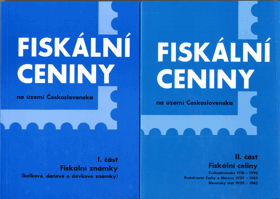 Fiskální ceniny na území Československa - část 1 + 2 (Fiskální známky + Fiskální celiny)